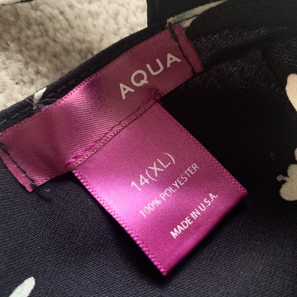 Girls Aqua Bell Sleeve Dress - Picture 3 of 4